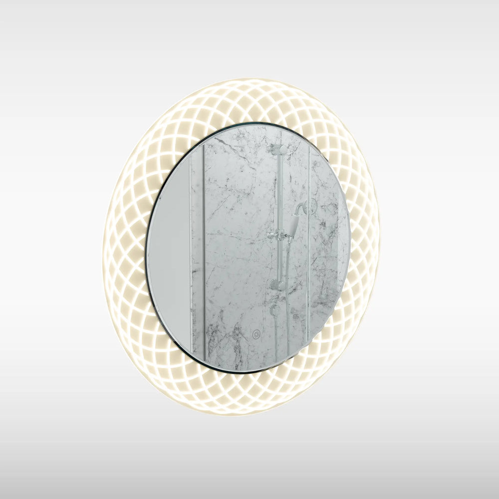 Sensio Anjul Etched pattern illuminated Surround LED Mirror