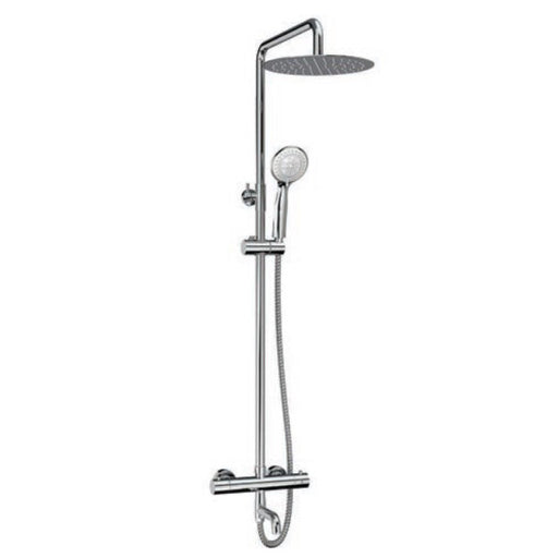 Kartell Plan Thermostatic Bar Shower with rigid riser and bath filler spout
