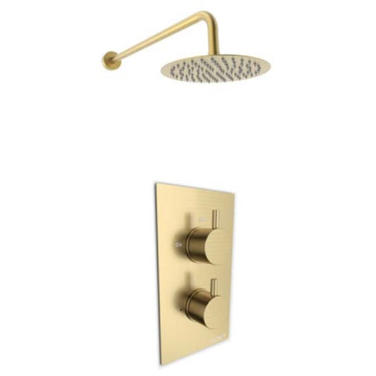 Kartell Ottone Concealed Therm. Shower Valve Brushed Brass