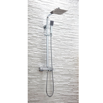 Scudo Elliot Square Rigid Riser Shower Set