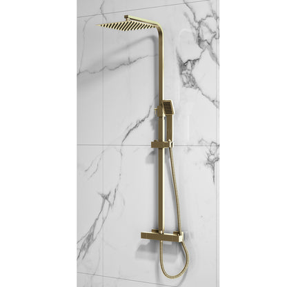 Scudo Elliot Square Rigid Riser Shower Set