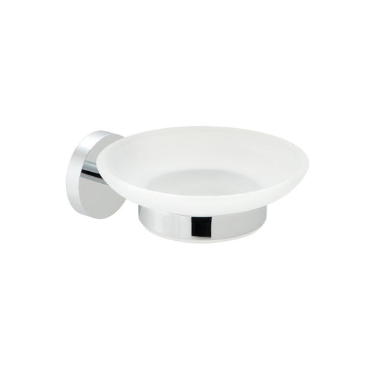 Vado Spa Frosted Glass Soap Dish And Holder Wall Mounted