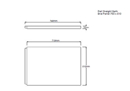 Trojan Flat Rectangular Bath Panels