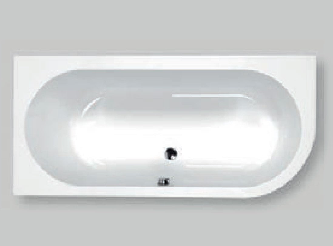 Carron Status 1600 x 725 Double Ended Oval Corner Bath