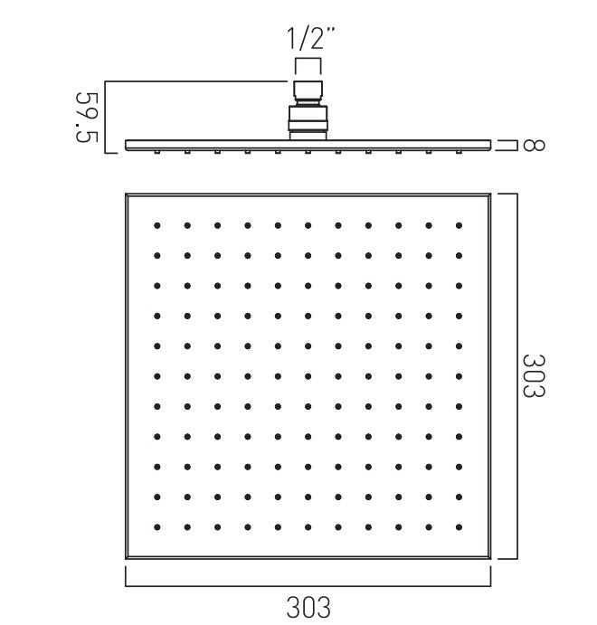 Vado Tablet Notion - 3 Outlet Thermostatic Shower Set