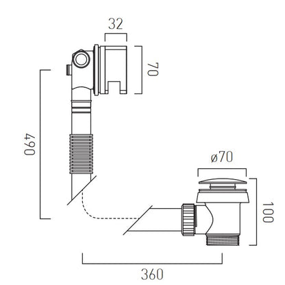 Vado Tablet Notion - 3 Outlet Thermostatic Shower Set