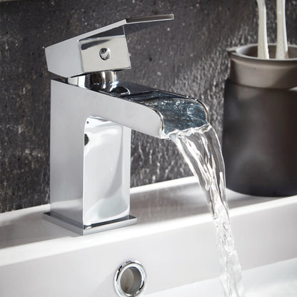 Scudo Victoria Mono Deck Mounted Basin Tap w/ Waste - Chrome