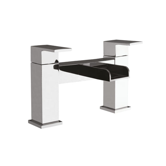 Scudo Victoria 2 Tap Hole Deck Mounted Bath Filler - Chrome