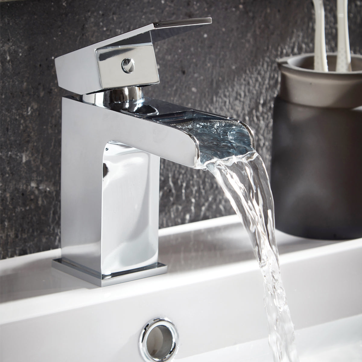 Scudo Victoria Mini Mono Deck Mounted Basin Tap w/ Waste - Chrome