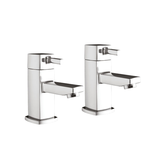 Scudo Forme Deck Mounted Basin Tap (Pair) - Chrome