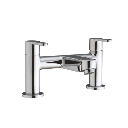 Scudo Favour 2 Tap Hole Deck Mounted Bath Filler - Chrome