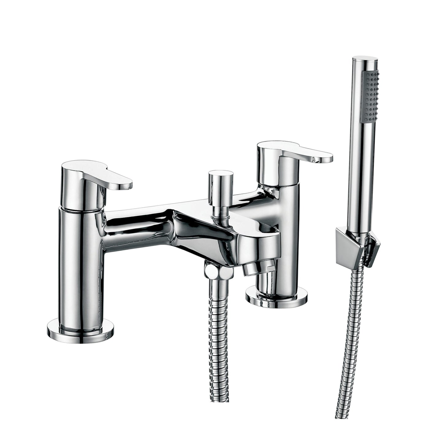 Scudo Favour 2 Tap Hole Deck Mounted Bath Shower Mixer - Chrome