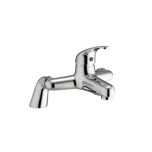 Scudo Tidy 2 Tap Hole Deck Mounted Bath Filler - Chrome