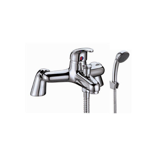 Scudo Tidy 2 Tap Hole Deck Mounted Bath Shower Mixer - Chrome