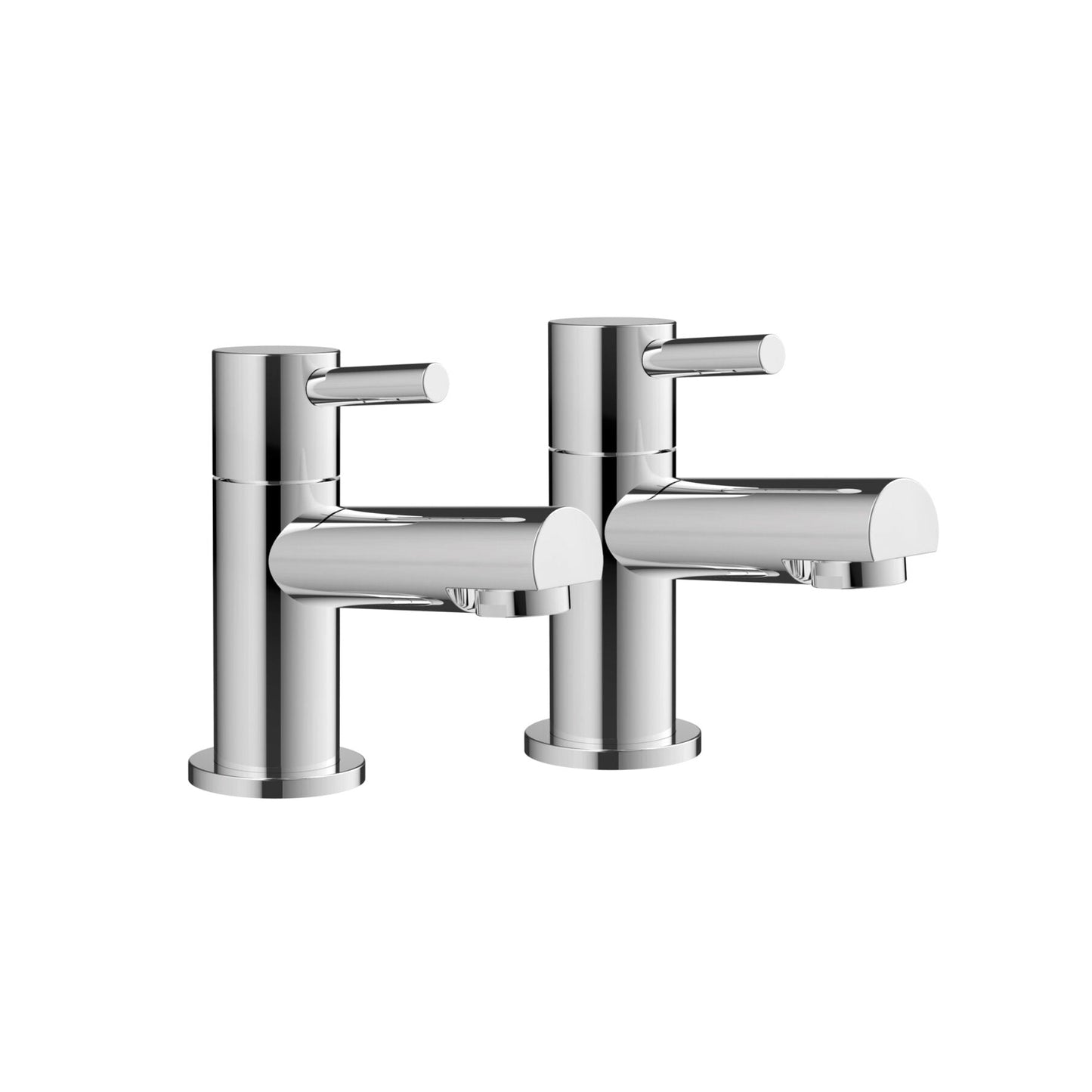 Scudo Premier Deck Mounted  Basin Tap (Pair) - Chrome