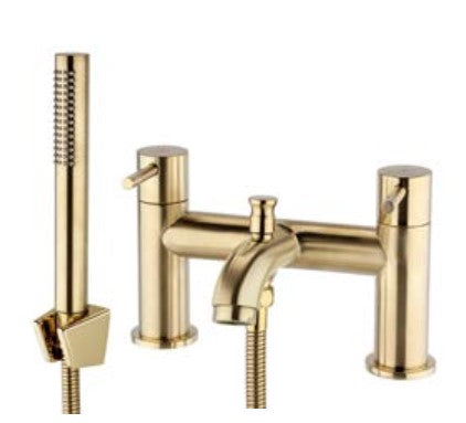 Kartell Ottone Bath Shower Mixer Brushed Brass