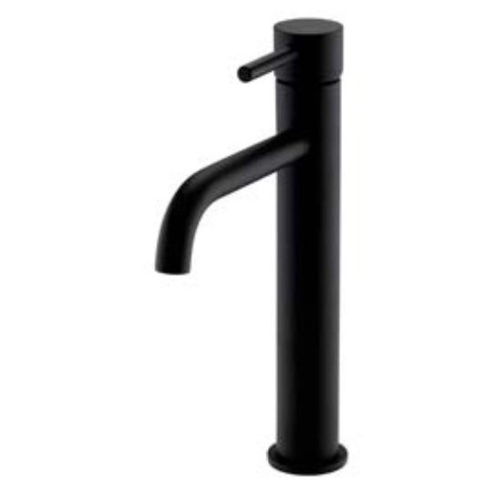 Kartell Nero Round Hi-Rise Mono Basin Mixer