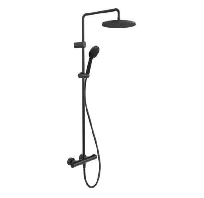 Duravit Thermostatic Bar Shower Kit with Fixed Shower Head & Handset