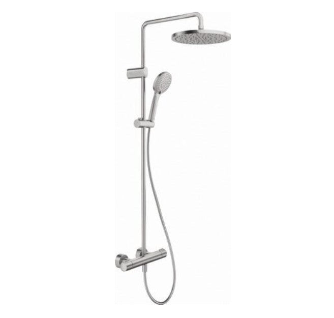 Duravit Thermostatic Bar Shower Kit with Fixed Shower Head & Handset