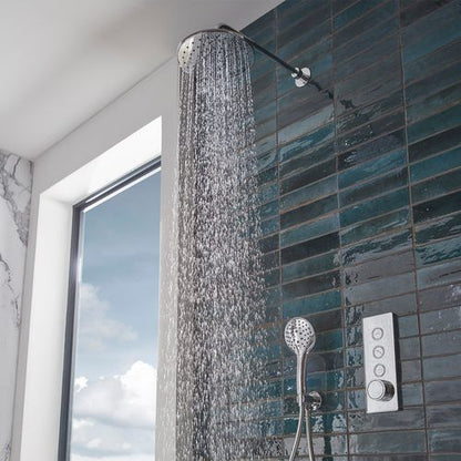 Tavistock Axiom Triple Function Shower System With Riser Kit, Overhead Shower & Smartflow Bath Filler