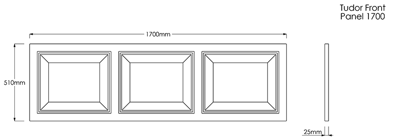 Trojan Tudor Rectangular Bath Panels