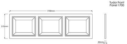 Trojan Tudor Rectangular Bath Panels