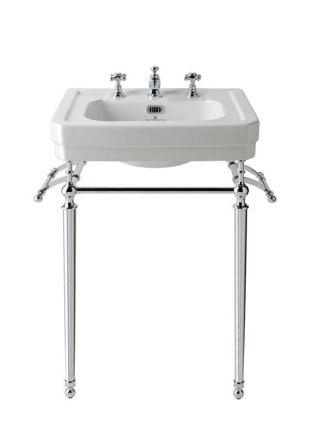 Bayswater Victrion Basin Stand for 640mm Basin - Ornate Chrome