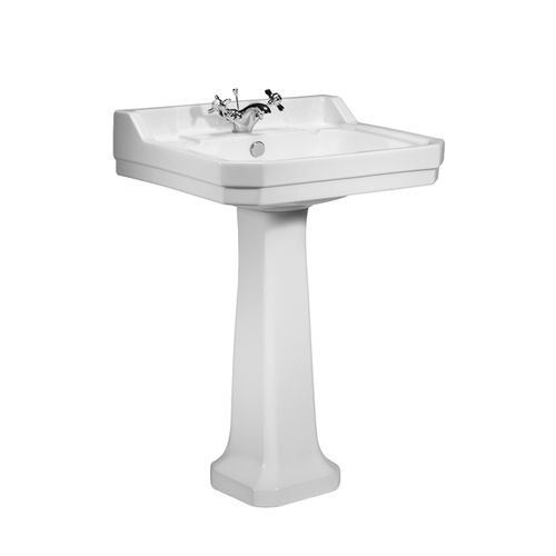 Tavistock Vitoria 605mm Ceramic Basin & Pedestal