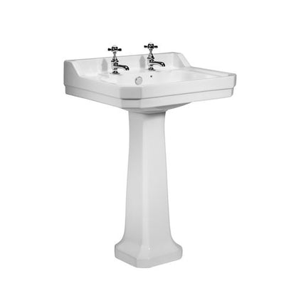 Tavistock Vitoria 605mm Ceramic Basin & Pedestal