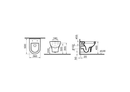 Vitra Zentrum  Wall-Hung WC