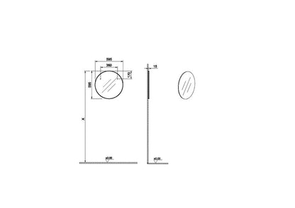 Vitra Basis round mirror