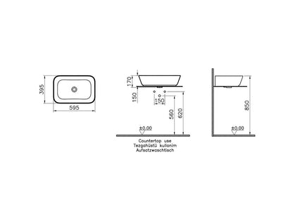 Vitra Geo Countertop Bowl