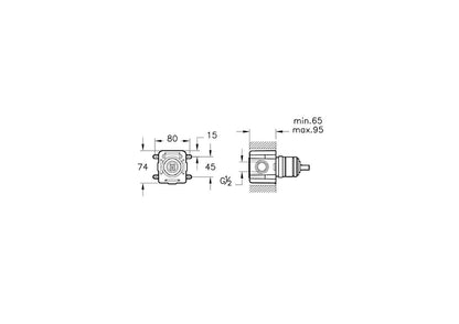 Vitra Built-In Shower Mixer, concealed part