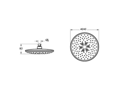 Vitra Bliss 2 Function Headshower