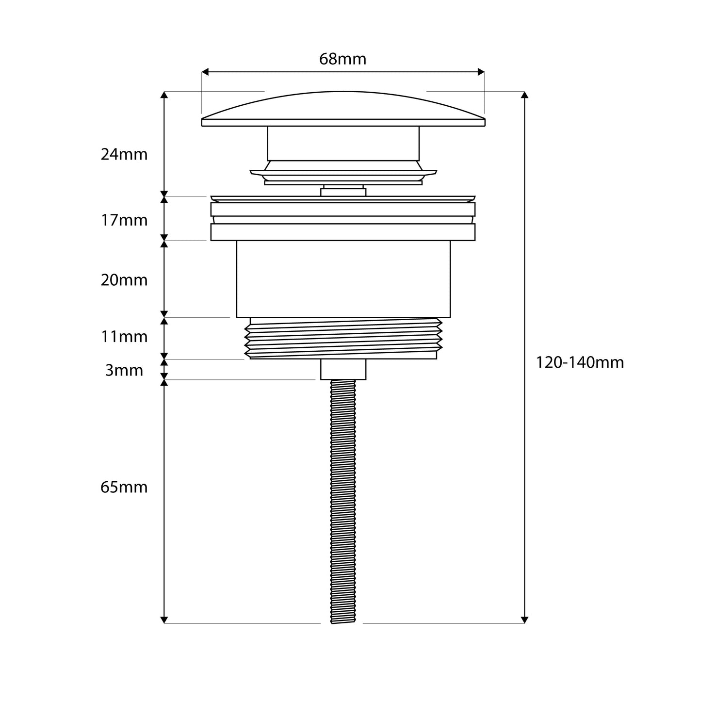 Scudo Universal Basin Waste