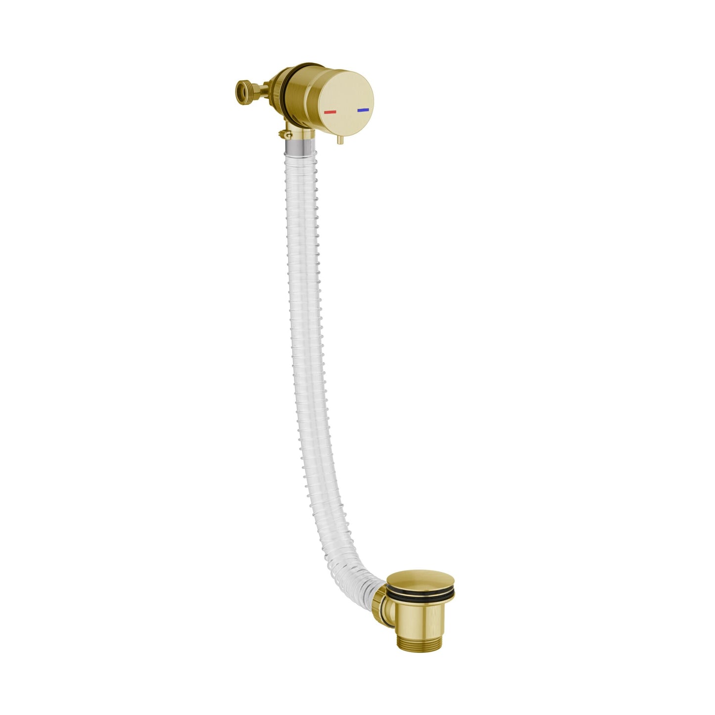 Scudo Controls Water Flow and Temperature Bath Filler & Overflow sprung Bath Waste