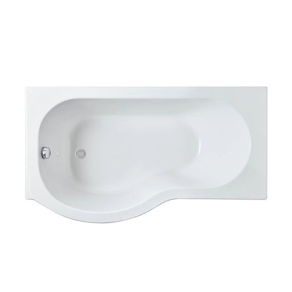 Nuie P Style Shower Bath with optional Curved Shower Screen