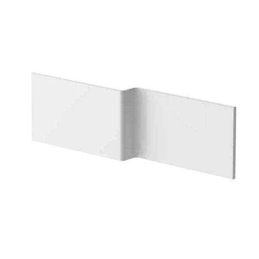 Nuie Acrylic Square Shower Bath Panels - Gloss White