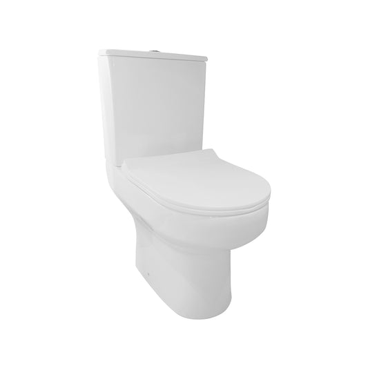 Scudo Rimless Spa WC with Seat - White