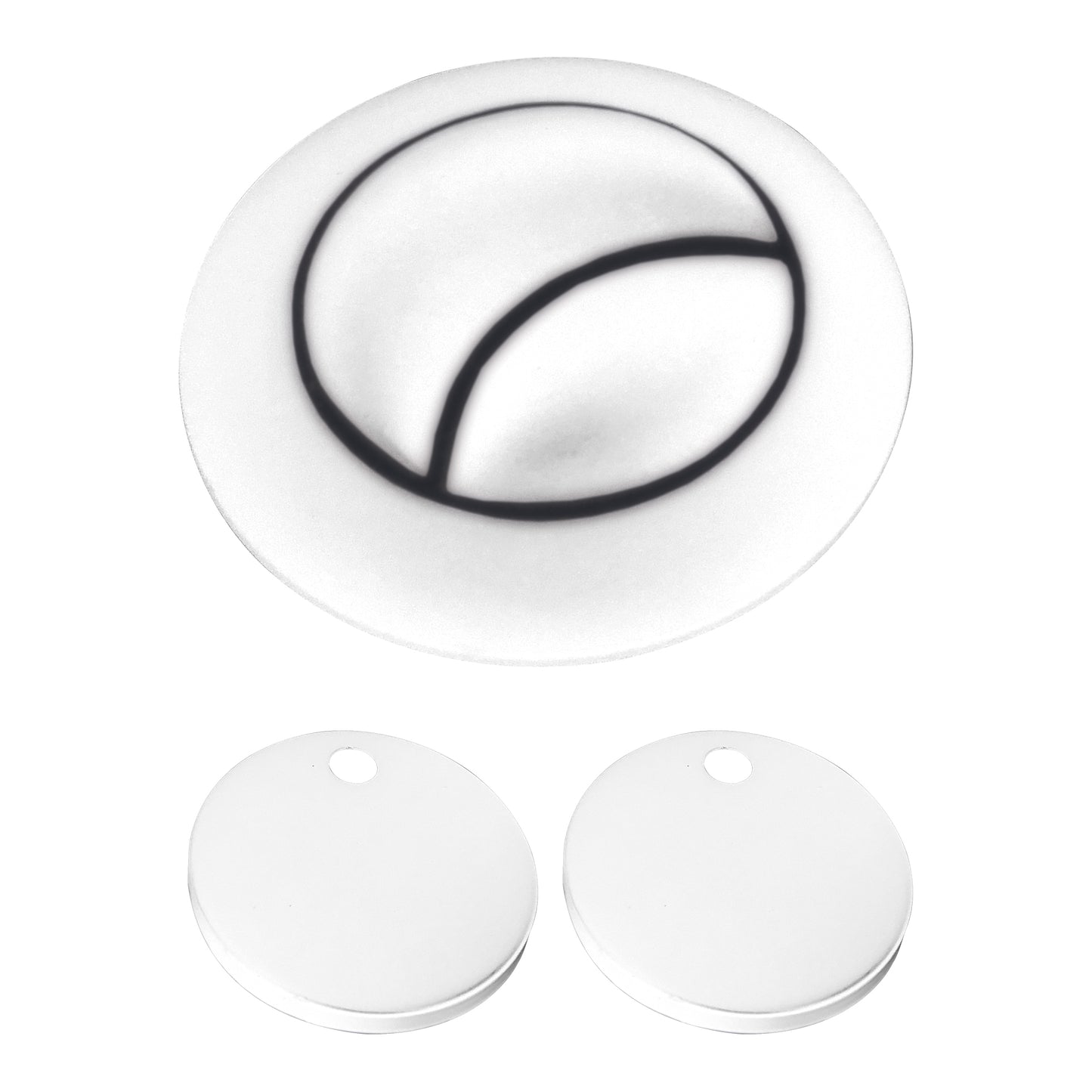 Scudo Seat Hinge Cover & Cistern Push Button