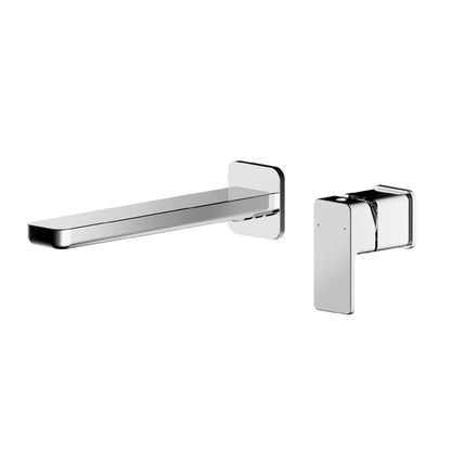 Nuie Windon Square Wall Mounted Square 2TH Basin Mixer