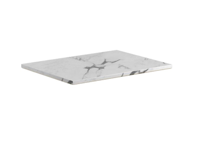 Scudo Aubrey 610mm x 465mm x 12mm Worktop - Carrara