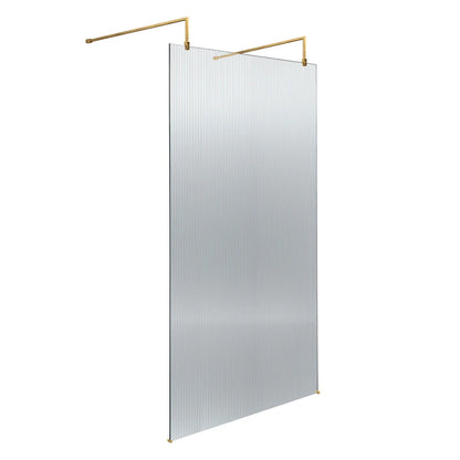 Hudson Reed Fluted Wetroom Screen with Arms & Feet