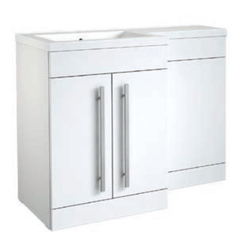 Kartell Matrix 1100mm 2 Door L-Shaped Furniture Pack with Cistern