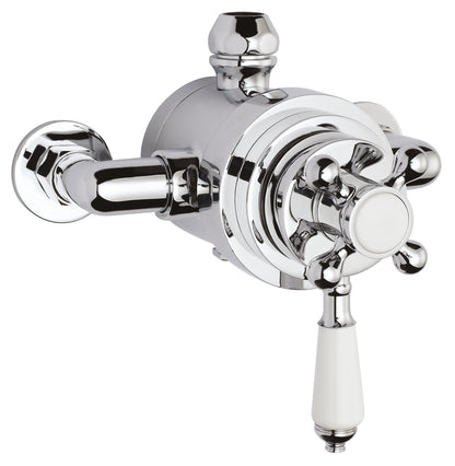 Nuie Victorian Traditional Dual Exposed Thermostatic Shower Valve