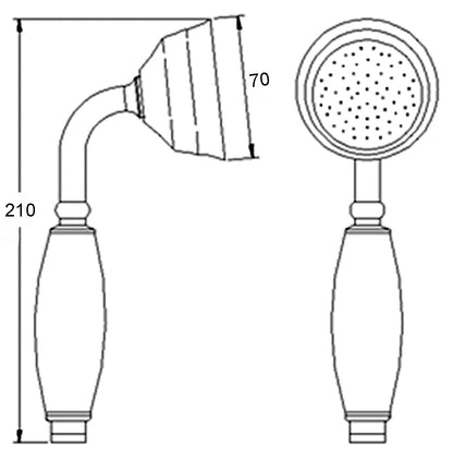 Hudson Reed Traditional Shower Handset