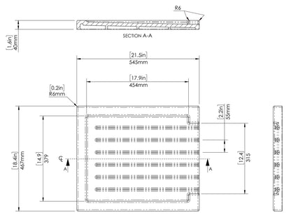 Nuie Sink Drainer 545 x 467 x 40