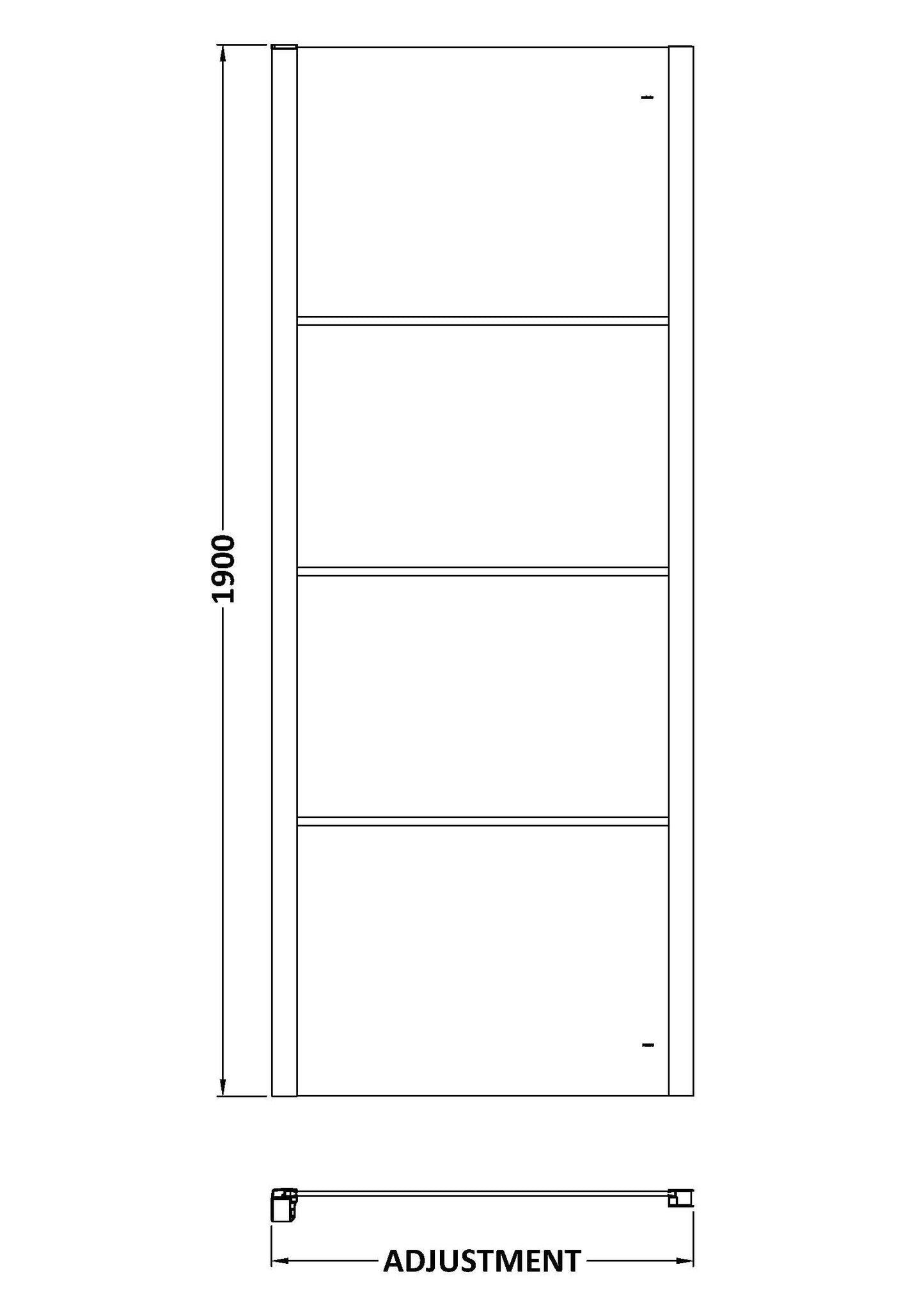 Hudson Reed Apex Side Panel