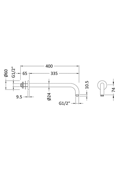 Hudson Reed Arm for shower head