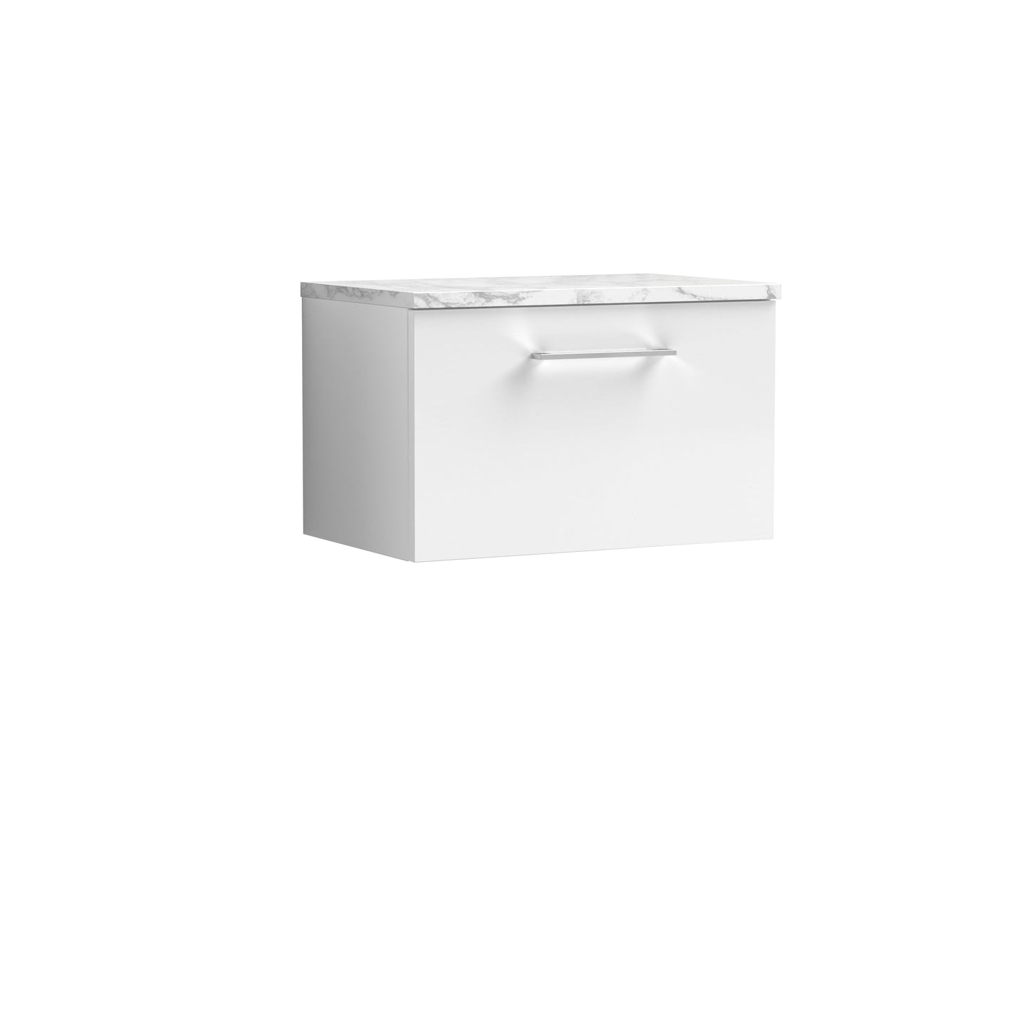 Nuie Arno 600mm Wall Hung 1 Drawer Vanity & Basin/worktop